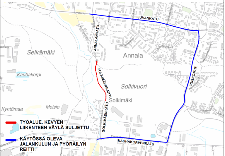 Työalue Solkimäenraitti